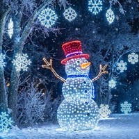 Decoración de Faroles Personalizados para Parques de Atracciones, para Uso en Interiores/Exteriores, Espectáculo de Luces para Parques Temáticos Navideños