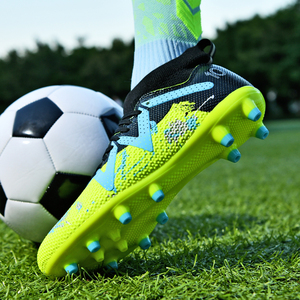 Chaussures de football pour hommes personnalisées en gros d'usine, crampons FG, chaussures de compétition professionnelles, respirantes pour adultes - Product Image 3
