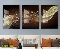 Penjualan Terbaik buku mewah modern kristal Bingkai seni dinding kontemporer latar belakang kantor dinding desain lukisan hewan