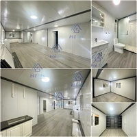 Casa Contenedor Prefabricada Expandible de 40 y 20 Pies con Panel Solar, 1, 2, 3, 4, 5 Dormitorios, Plegable, en Venta, Casa Modular, Granny Flat