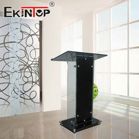 Ekintop - Otros Muebles Comerciales, Púlpito Moderno de Vidrio, Atril Acrílico, Podio Digital para Iglesia