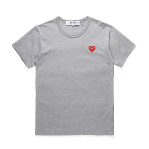 T-Shirt da Donna in Cotone di Alta Qualità, Collo Tondo <span class=keywords><strong>con</strong></span> <span class=keywords><strong>Cuore</strong></span> <span class=keywords><strong>Rosso</strong></span> Ricamato, Stile Casual, Traspirante e Vestibilità Regolare per l'Estate - Product Image 4