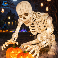 Installations de lanternes géantes lumineuses pour Halloween, idéales pour les parcs à thème, les zoos et les attractions publiques