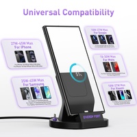 Stasiun Pengisian Daya Nirkabel 240W untuk Pengisian Super Cepat, Pengisian Flash, Transfer Data, Basis Magnetik Universal
