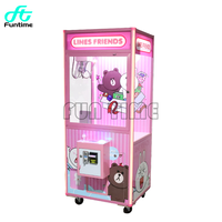 Machine de grue à griffes à pièces d'arcade de vente d'ours en peluche Machine à griffes étoile chanceuse pour enfant