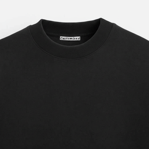 Camiseta de Algodón Blanca de Alta Calidad para Hombre, Estilo Urbano, Cuello Redondo, Personalizable con Logotipo, Tejido Grueso - Product Image 1