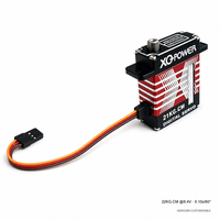 Servomoteur sans noyau 22KG XQ-S2221D, boîtier en aluminium CNC, engrenage en acier inoxydable, haute vitesse 0.10s, étanche, 8.4V, pour avion RC et UAV