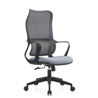 Mobilier de bureau Vente en gros Chaises ergonomiques à dossier haut pour le travail en maille avec appui-tête réglable Chaise de bureau