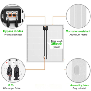 Panneaux solaires monocristallins Alecter APH-P48 150W ISO 18V Bifaciaux Demi-cellules Type N 23% Efficacité Durables Vente en Gros à Prix Abordable - Product Image 4