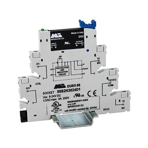 Chất lượng cao độ dày <span class=keywords><strong>SSR</strong></span> Euro 88 Series 6,3 mét độ sâu 24VDC 2A rắn <span class=keywords><strong>Relay</strong></span> nhà nước cho DIN đường sắt - Product Image 1