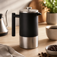 Cafetière à piston française I-TOP OEM en acier inoxydable 304 à double paroi isolée 350/800/1000ml portable – Vente en gros