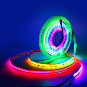 Alta calidad Magic RGB Cob Strip 576LEDs DC12V 24V Magic RGB COB Tira De Luces Light Dream Color Pixel Cob Strip - Product Image 1