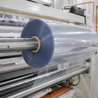 Rouleau de film transparent en PP/PVC, surface haute brillance, emballage souple, impression, laminage, plastique industriel, épaisseur personnalisée