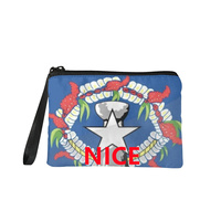 Dompet Koin Motif Saipan Desain Khusus, Ringan dengan Ritsleting, untuk Perjalanan, Aktivitas Luar Ruangan, dan Pilihan Hadiah Ulang Tahun