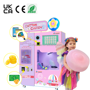 Machine distributrice automatique <span class=keywords><strong>de</strong></span> barbe <span class=keywords><strong>à</strong></span> papa pour usage commercial, offrant une production interactive et fraîche, idéale pour les attractions touristiques, les centres commerciaux et les parcs. - Product Image 5