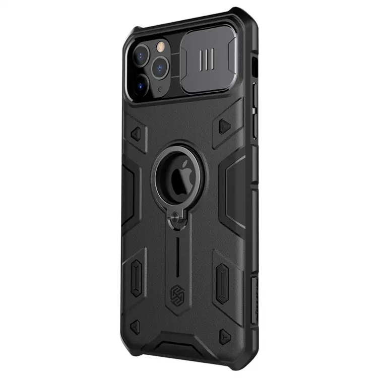 Tpu Pc Shockproof Phone Case Met Kickstand Ring Met Camera Privacy Bescherming Tegen Gluren Voor Iphone 14 Pro Voor Nilkin