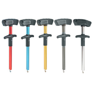 Removedor de anzuelos tipo T, herramienta portátil de aleación de aluminio para desenganchar aparejos de pesca marina, equipo de pesca, rojo, azul, dorado, negro, plateado - Product Image 1
