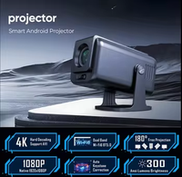 Projecteur de divertissement à domicile IHOMELIFE ISmartX14-V1 Android 14, 300 Ansi, mise au point automatique, Quad Core, compatible 4K, portable, haut-parleurs intégrés