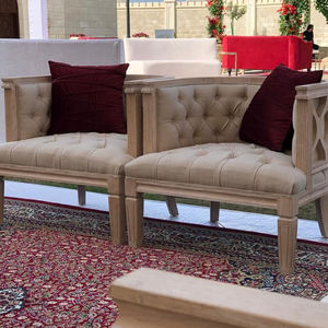 مصنع تصميم فرنسي دائري منحني تصميم تنجيدي حدث أريكة مقطعية الزفاف أريكة لوفيسيت - Product Image 5