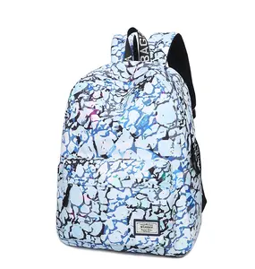 2023, холщовые рюкзаки с цветочным принтом для девочек-подростков, школьные сумки с цветочным узором
