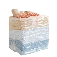 Sacs de rangement sous vide compressibles en forme de cube pour vêtements, couvertures, édredons, sacs réutilisables pour économiser de l'espace dans la garde-robe