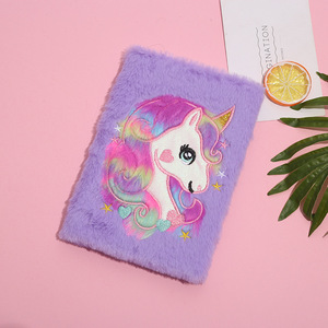 Quaderno Peluche Unicorno <span class=keywords><strong>per</strong></span> Bambini e <span class=keywords><strong>Adulti</strong></span>, Diario Segreto Foderato con Design Colorato e Carino, Agenda Giornaliera Unicorno - Product Image 6