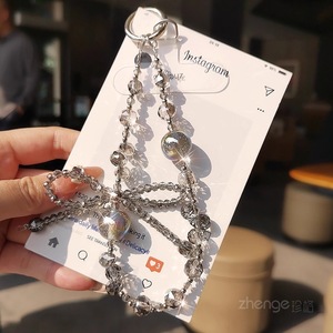 Porte-clés papillon en cristal HP006, <span class=keywords><strong>cordon</strong></span> de <span class=keywords><strong>téléphone</strong></span> avec bracelet en perles - Product Image 5