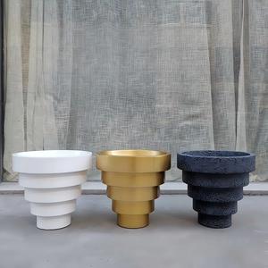 <span class=keywords><strong>Maceta</strong></span> de Fibra de Vidrio Reforzada con Plástico, Diseño Cónico Invertido de Cinco Niveles, Simple y Creativo, Venta Directa de Fábrica - Product Image 2