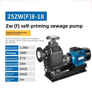 Pompe à eaux usées auto-amorçante série CNP ZW(F) avec débit élevé et moteur à haute aspiration, garantie 1 an - Product Image 1