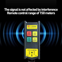 Télécommande sans fil 220V avec interrupteur à poignée, utilisée pour tous types de palans électriques