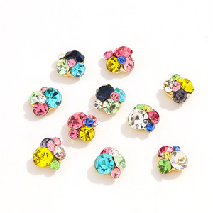 Strass en forme de fleur de Nantong 7x7mm à dos plat, couleurs bonbon soda, accessoires de bijoux pour ongles DIY - Product Image 5