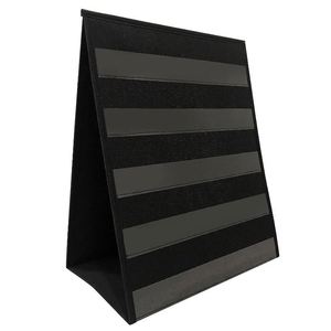 13" Wide X 17" <b>Tall</b> Double Sided Classroom Pocket Chart Multifunctional Foldable Stand Top Wall <b>Storage</b> Option 420D Polyester - Product Image 1