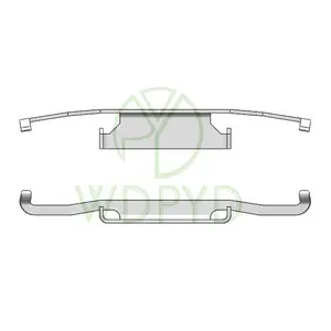 宝马/阿尔法D298汽车刹车片汽车零件刹车修理包优质刹车片弹簧夹