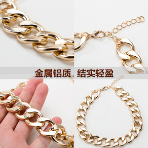 French Bulldog Gold Chain Collar Adjustable Plastic Pet <b>Necklace</b> for <b>Small</b> to Medium Dogs Summer Jewelry Accessories - Product Image 2
