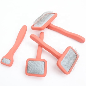 Spazzola per capelli in filo di gatto in legno con Logo personalizzato all'ingrosso della fabbrica spazzola per pettine per toelettatura per animali domestici a perno lungo per lo spargimento - Product Image 1