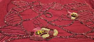 Wholesale Luxury 100% Polyester Bridal Lace Fabric Embroidery Glitter Tulle with Sequin <b>Beads</b> Tube Eco-Friendly for Girls - Product Image 2