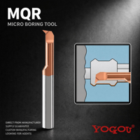 Barre de micro-perçage MQR pour acier au carbone, outils de perçage anti-vibration en carbure de tungstène, usinage de précision, petite ouverture, économique