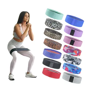 Wholesale custom loop 3 level resistance fabric fitness exercise workout loop yoga resistance bands