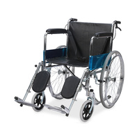 Fauteuil roulant léger pour désactiver avec repose-pieds et hauteur de repose-pieds réglable Fauteuil roulant de haute qualité Vente en gros d'usine