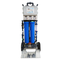 Système mobile de purification d'eau par osmose inverse sur chariot pour le nettoyage de vitres et la construction – Machine de traitement d'eau pure