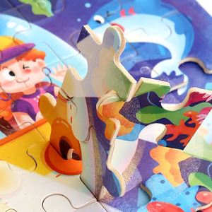 60 Piezas de Rompecabezas de Madera con Animales de Cuentos de Hadas, Personalizados, Divertidos, para Preescolar, Bebés y Jardín de Infancia - Product Image 4