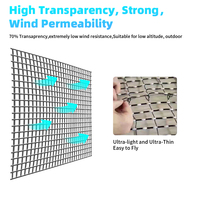 Écran LED Aérien Transparent Flexible et Pliable Ultra Léger pour Publicité d'Événements, Spectacles Nocturnes et Drones Magiques