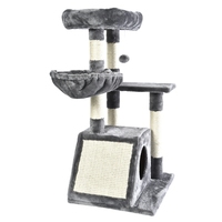 Hamac pour animaux de compagnie à plusieurs niveaux Perchoir Chaton Jouets Meubles Arbre à chat Tour avec griffoir en sisal pour chats d'intérieur