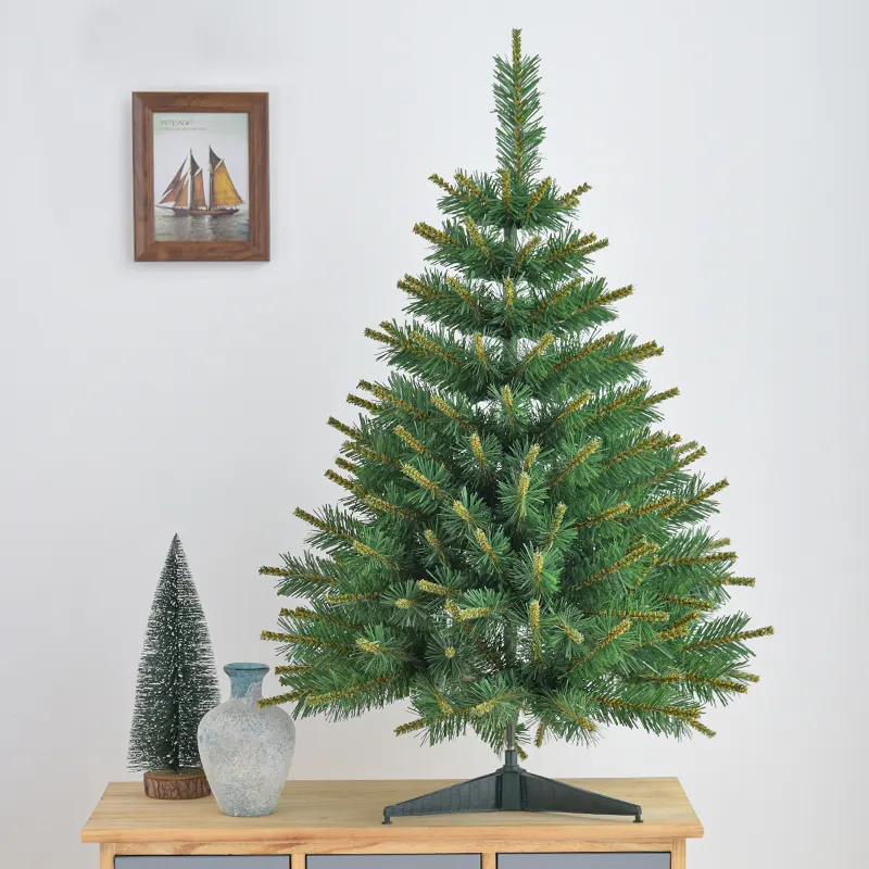 60/90/120/150/180/210CM 플라스틱 크리스마스 나무 Pvc 노르웨이 전나무 크리스마스 트리 인공 크리스마스 장식 큰 나무