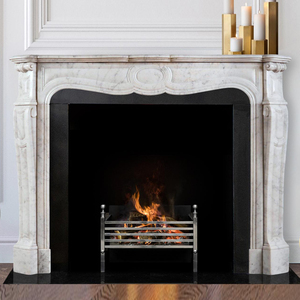<span class=keywords><strong>Chimenea</strong></span> de Sobremesa Moderna de Lujo Kuangjing, de Mármol Natural, con Calefacción, para Sala de Estar, Pedidos al por Mayor, Personalización OEM/ODM - Product Image 1