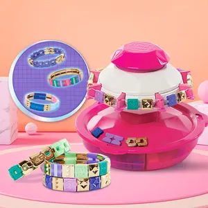 Meilleurs kits de bricolage de fabrication de bijoux pour filles et enfants ensemble de fabrication de bracelets <span class=keywords><strong>d</strong></span>'amitié en matière plastique cadeaux <span class=keywords><strong>d</strong></span>'anniversaire - Product Image 3