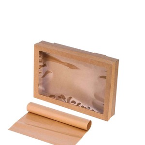 Hộp đựng đồ ăn dã ngoại bằng giấy kraft, hộp đựng thức ăn mang đi dùng một lần, hộp đựng đồ ăn dã ngoại mùa xuân, cắm trại ngoài trời, hộp đựng đồ ăn kiểu bento thời trang, hộp đựng đồ ăn nhanh nướng BBQ - Product Image 1