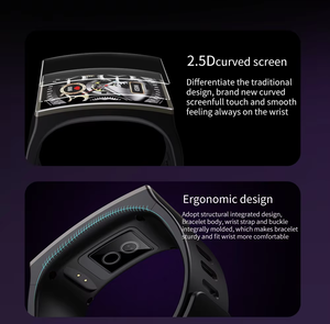 DM12 1,91 Zoll 170*320 Voll-Touchscreen Smartwatch für Männer und Frauen EKG IP68 Wasserdicht BT5.0 Fitness-Armband für iOS Android - Product Image 5