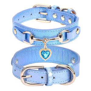 <span class=keywords><strong>Collar</strong></span> de perro de verano de lujo moderno, <span class=keywords><strong>Collar</strong></span> de gato transpirable con patrón sólido, hebilla de Metal, accesorios de moda para mascotas, collares - Product Image 6