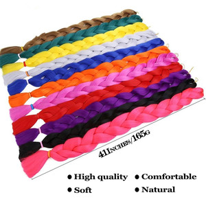 Cheveux Synthétiques Jumbo <span class=keywords><strong>Tresse</strong></span> de 31 Pouces Extensions de Cheveux Africains en Fibre à Haute Température pour Femmes - Product Image 2